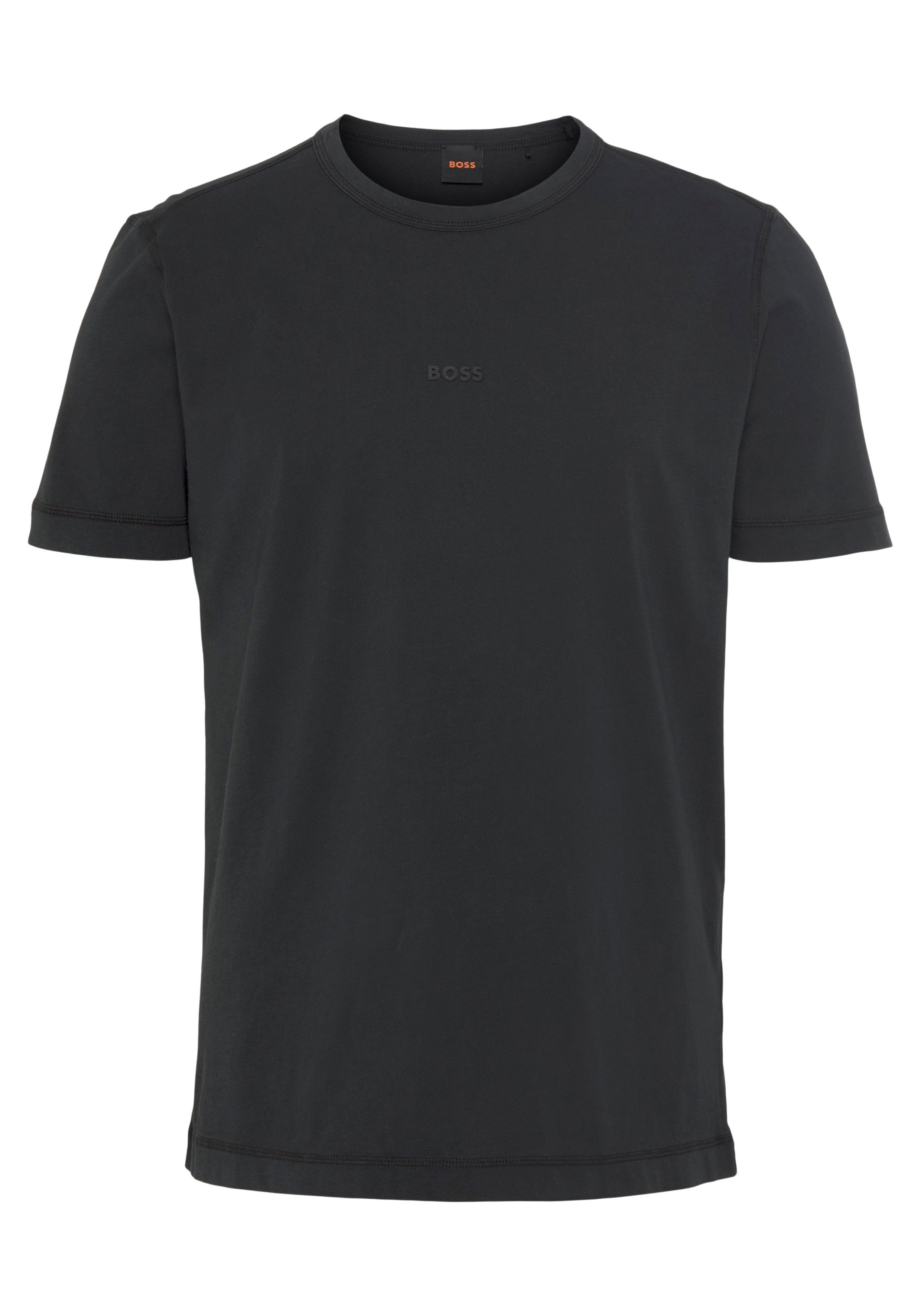 BOSS ORANGE black001 Markenlabel mit ORANGE BOSS Tokks T-Shirt