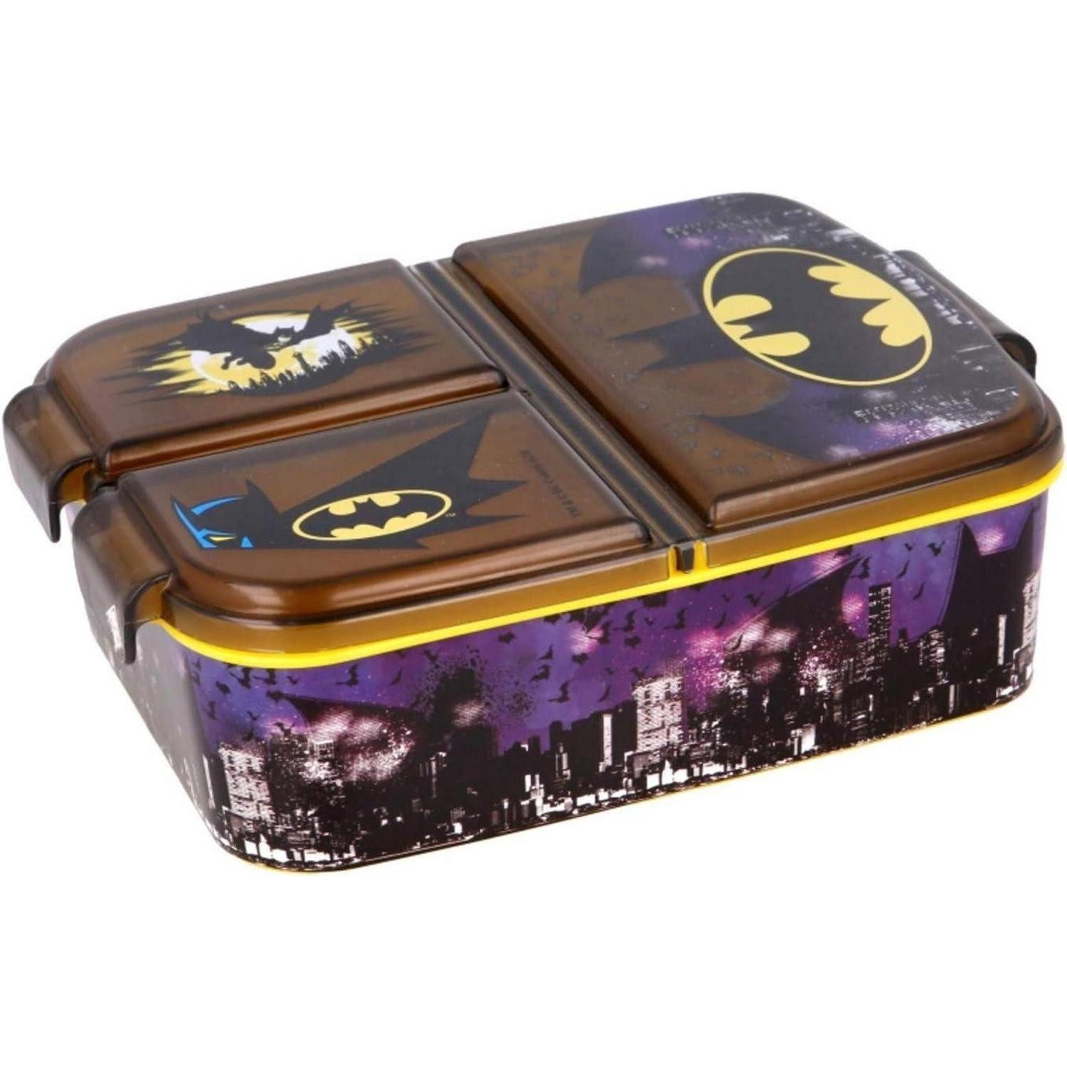 LuxusKollektion Lunchbox Brotdose Kinder Lunchbox Fächer Kunststoff BPA frei Batman