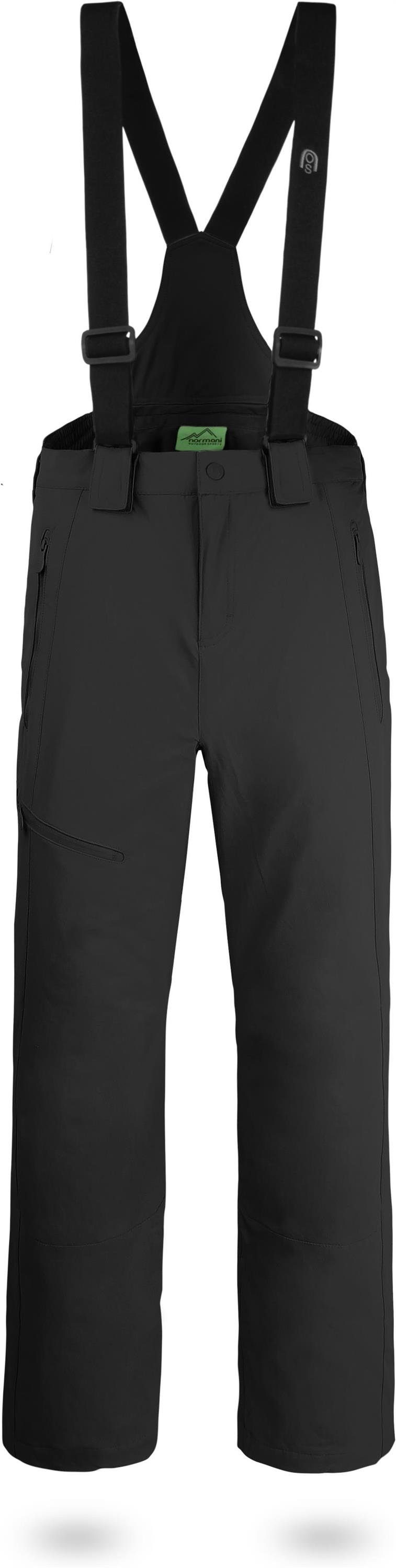 normani Thermohose Herren Winter-Softshellhose mit Hosenträgern Outdoorhose Skihose gefütterte Funktionshose - abnehmbare Hosenträger