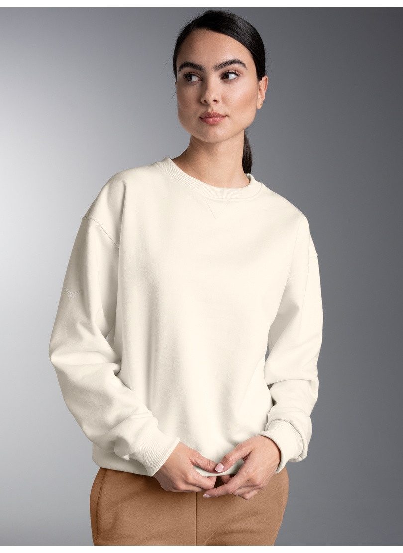 Trigema Sweatshirt TRIGEMA Basic Sweatshirt mit weicher Innenseite