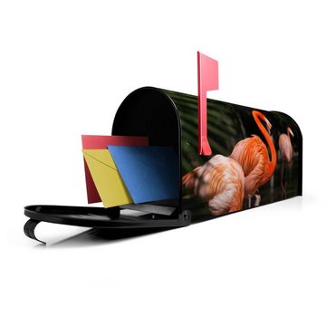 banjado Amerikanischer Briefkasten Mailbox Flamingo (Amerikanischer Briefkasten, original aus Mississippi USA), 22 x 17 x 51 cm