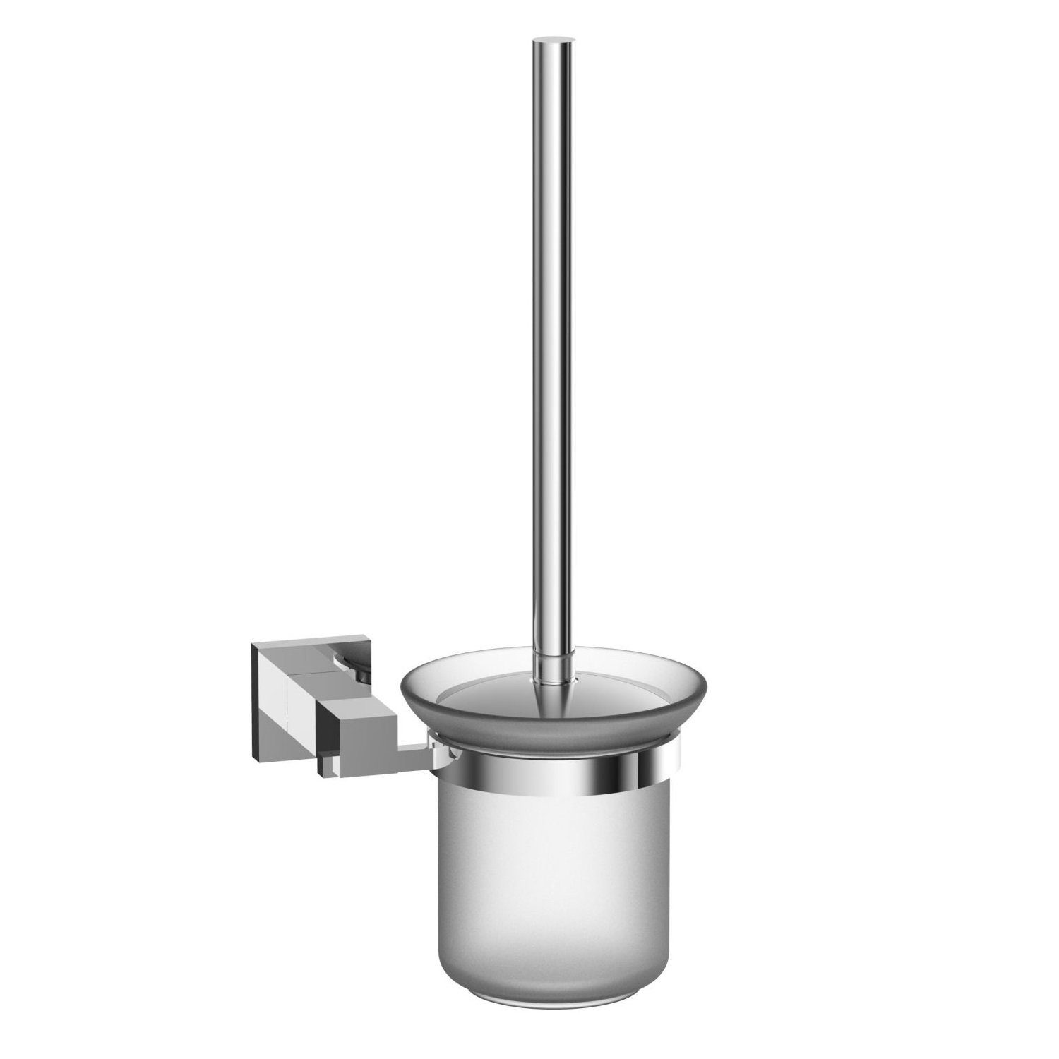 NEG Badaccessoire-Set NEG WC-Bürsten-Halter/Glas-Becher Eles (silber/run, günstig online kaufen