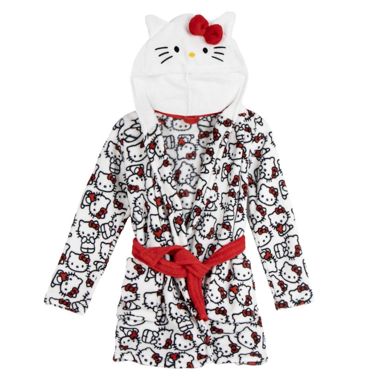 Cerda Kinderbademantel Hello Kitty Kinder Bademantel Coral Fleece Badezimmer Bad, Polyester