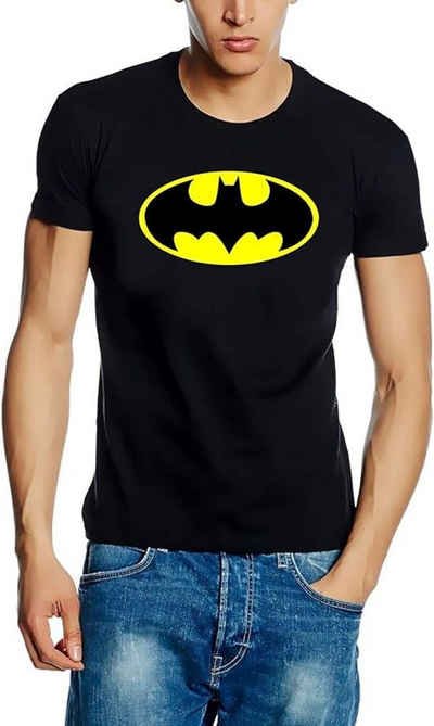 Batman Print-Shirt BATMAN T-Shirt Schwarz Kinder + Jugendliche Gr. S