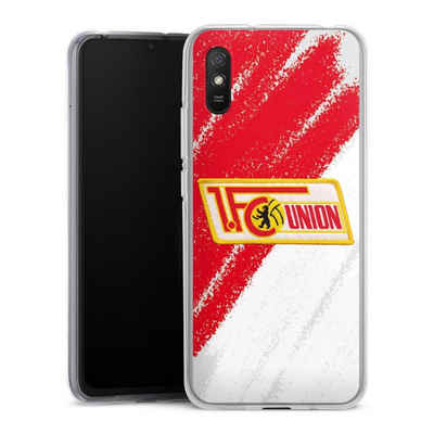 DeinDesign Handyhülle Offizielles Lizenzprodukt 1. FC Union Berlin Logo, Xiaomi Redmi 9A Silikon Hülle Bumper Case Handy Schutzhülle