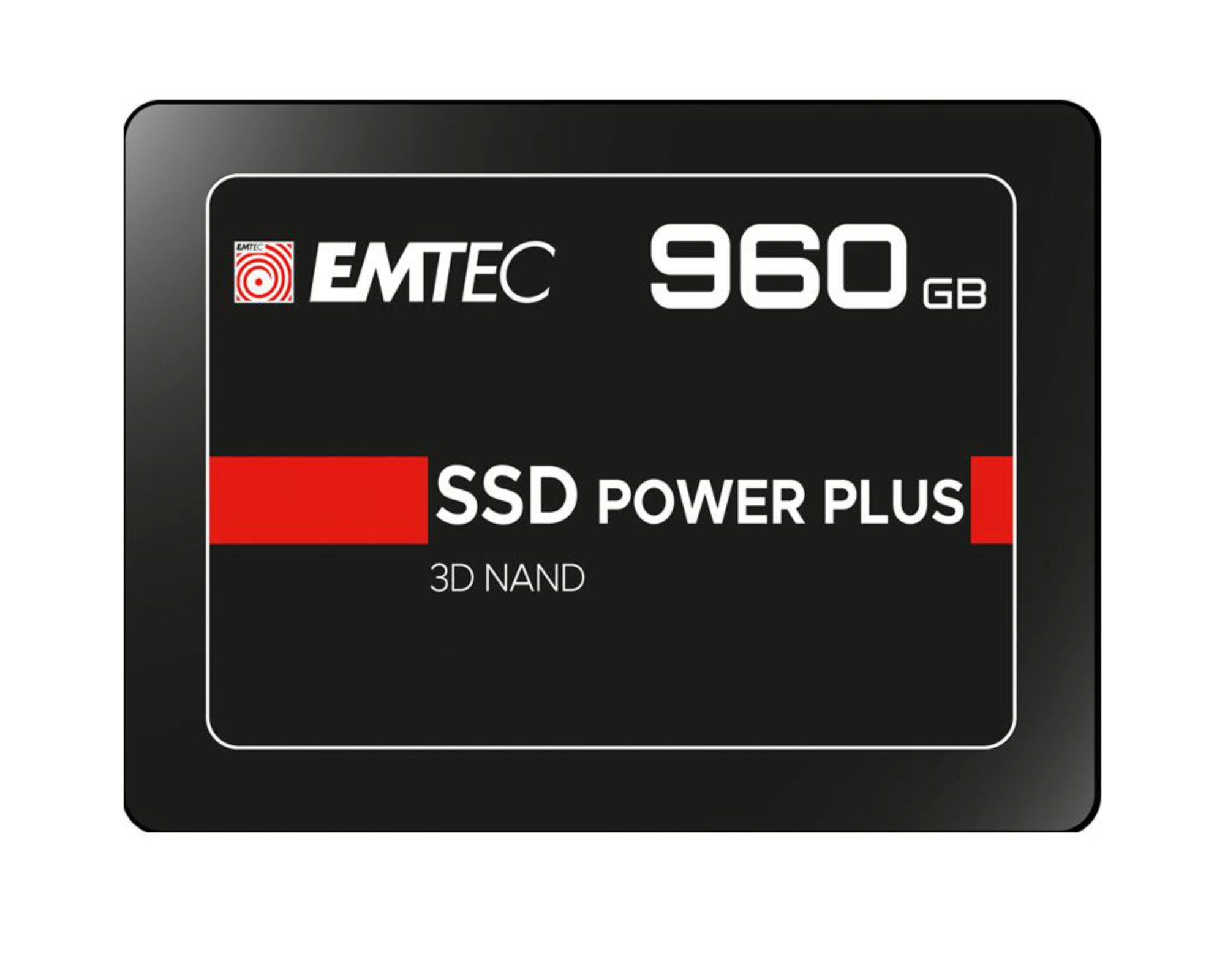 EMTEC X150 Power Plus interne SSD (960 GB) 2,5"" 520 MB/S Lesegeschwindigkeit, 500 MB/S Schreibgeschwindigkeit, 3 Jahre Herstellergarantie