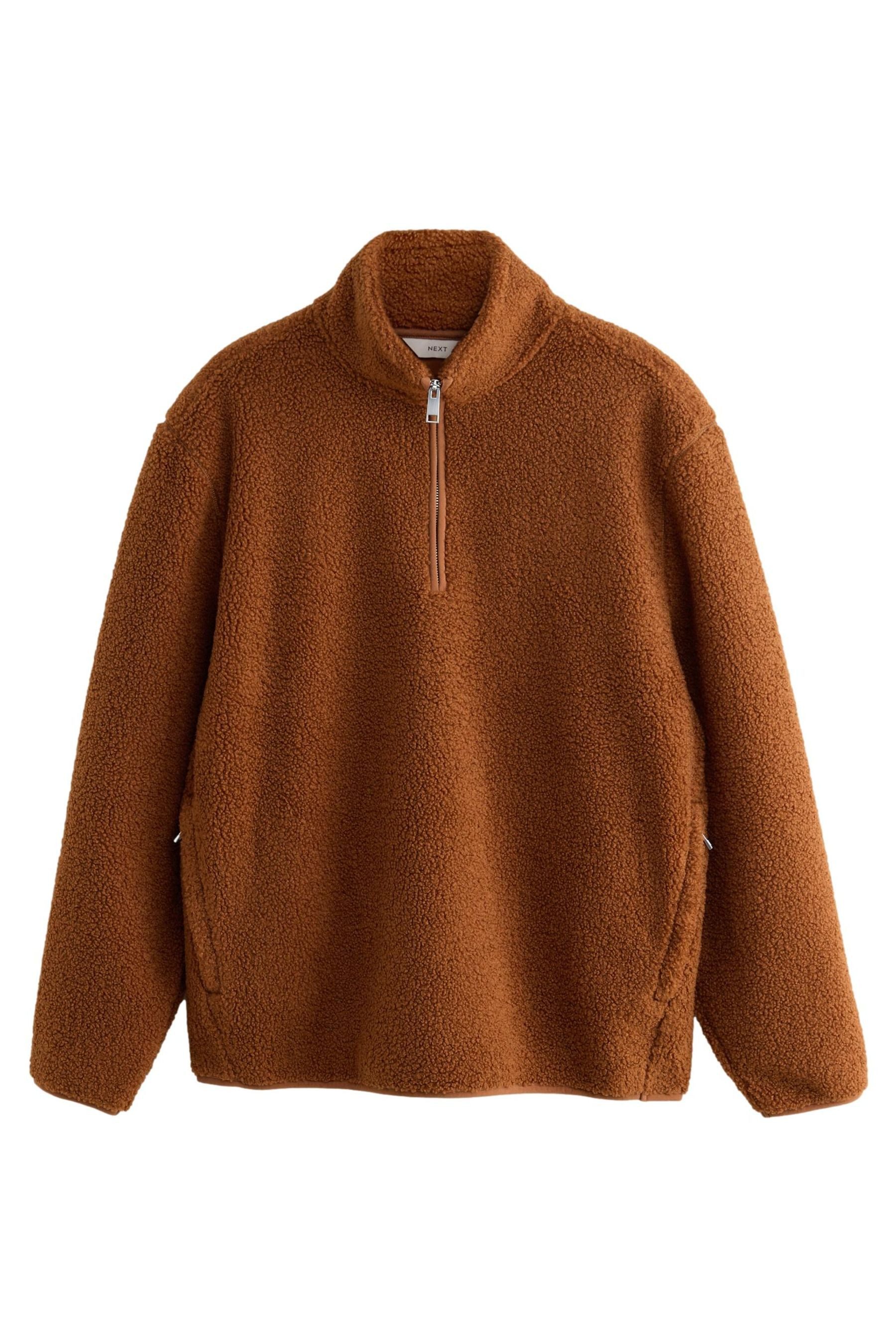 Next Fleecejacke Borg-Fleece mit 1/4-Reißverschluss, Trichterkragen günstig online kaufen