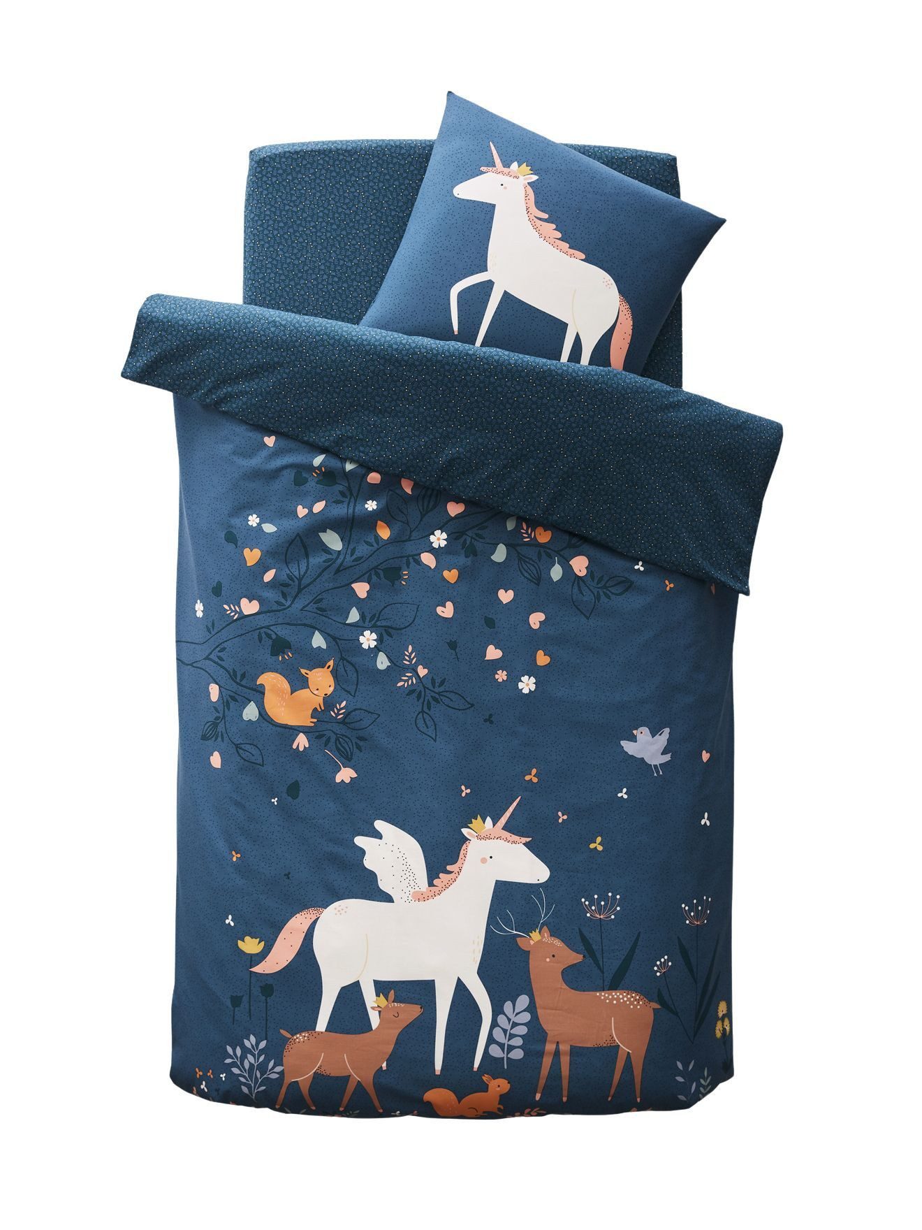 vertbaudet Bettbezug Bettwäsche-Set für Kinder MÄRCHENWALD