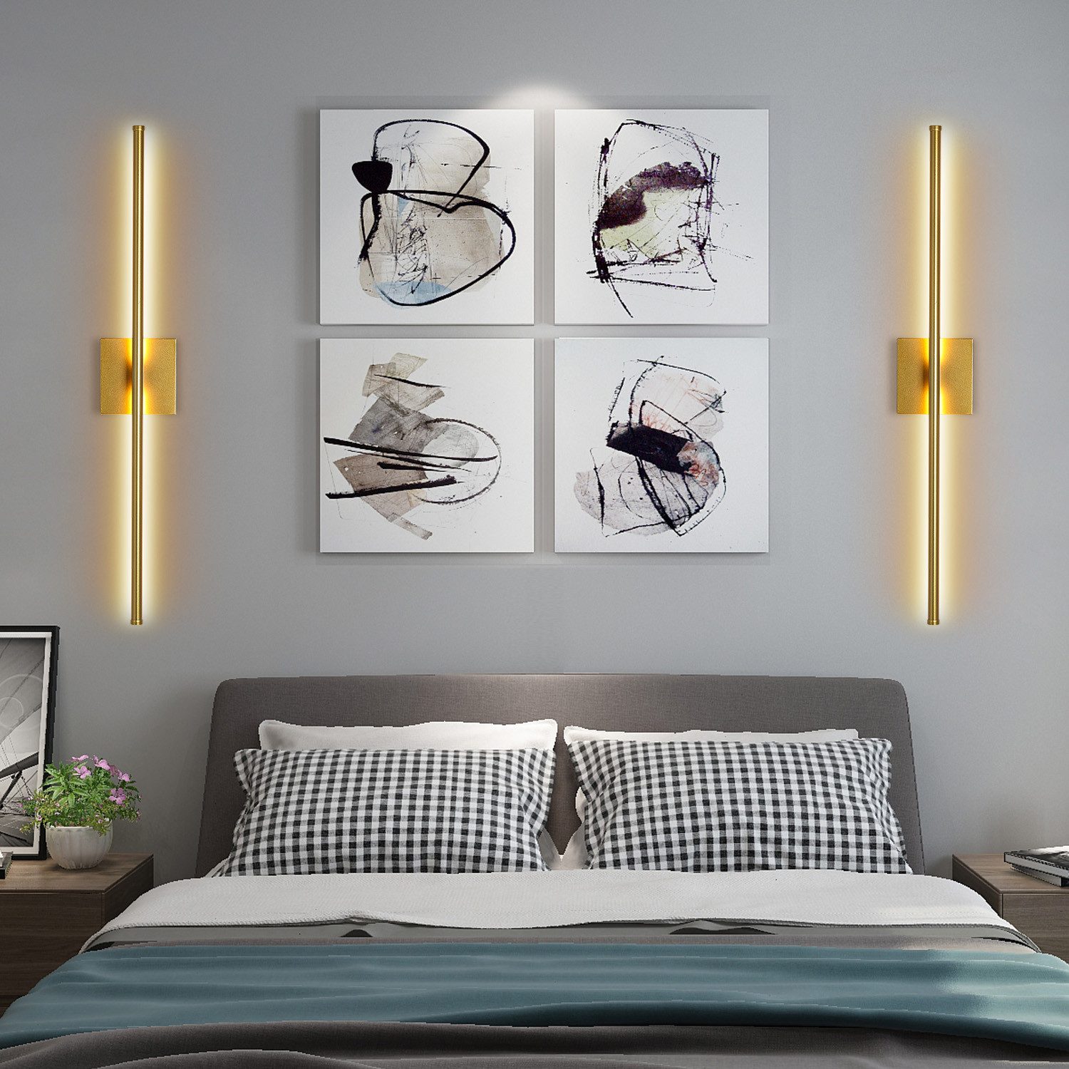 oyajia Wandleuchte 2 Stück Modern LED günstig online kaufen