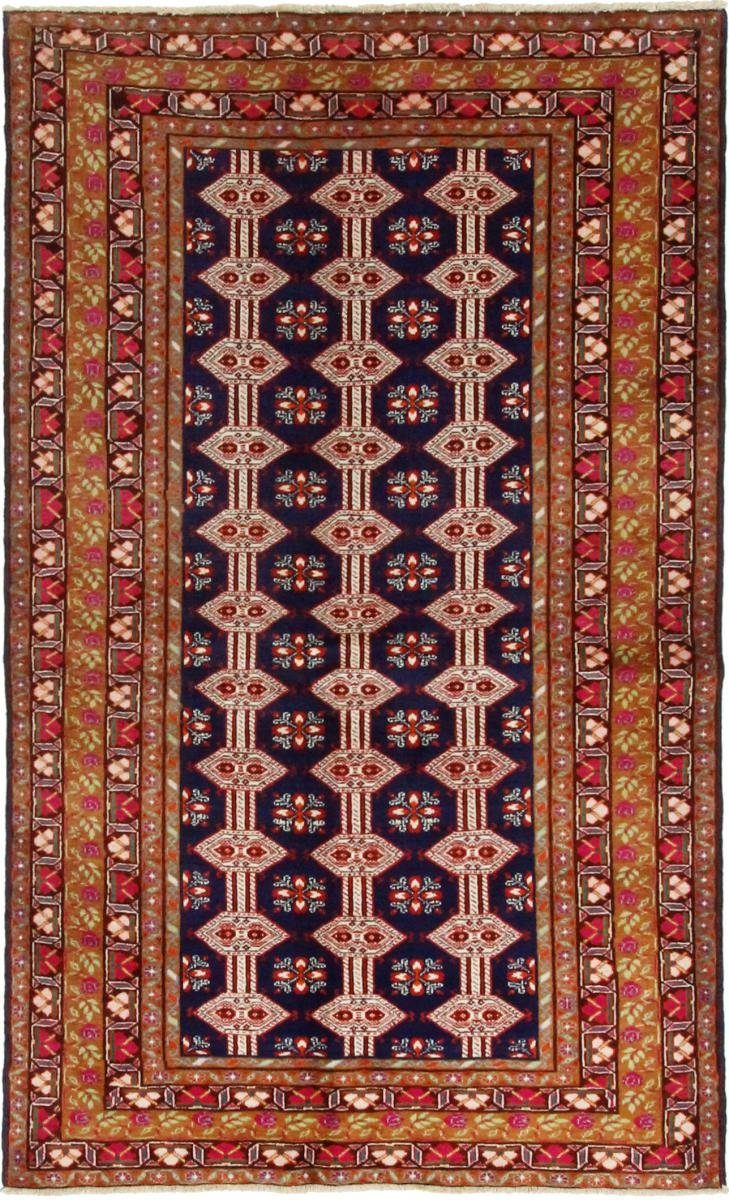 Orientteppich Belutsch 122x199 Handgeknüpfter Orientteppich / Perserteppich, Nain Trading, rechteckig, Höhe: 6 mm