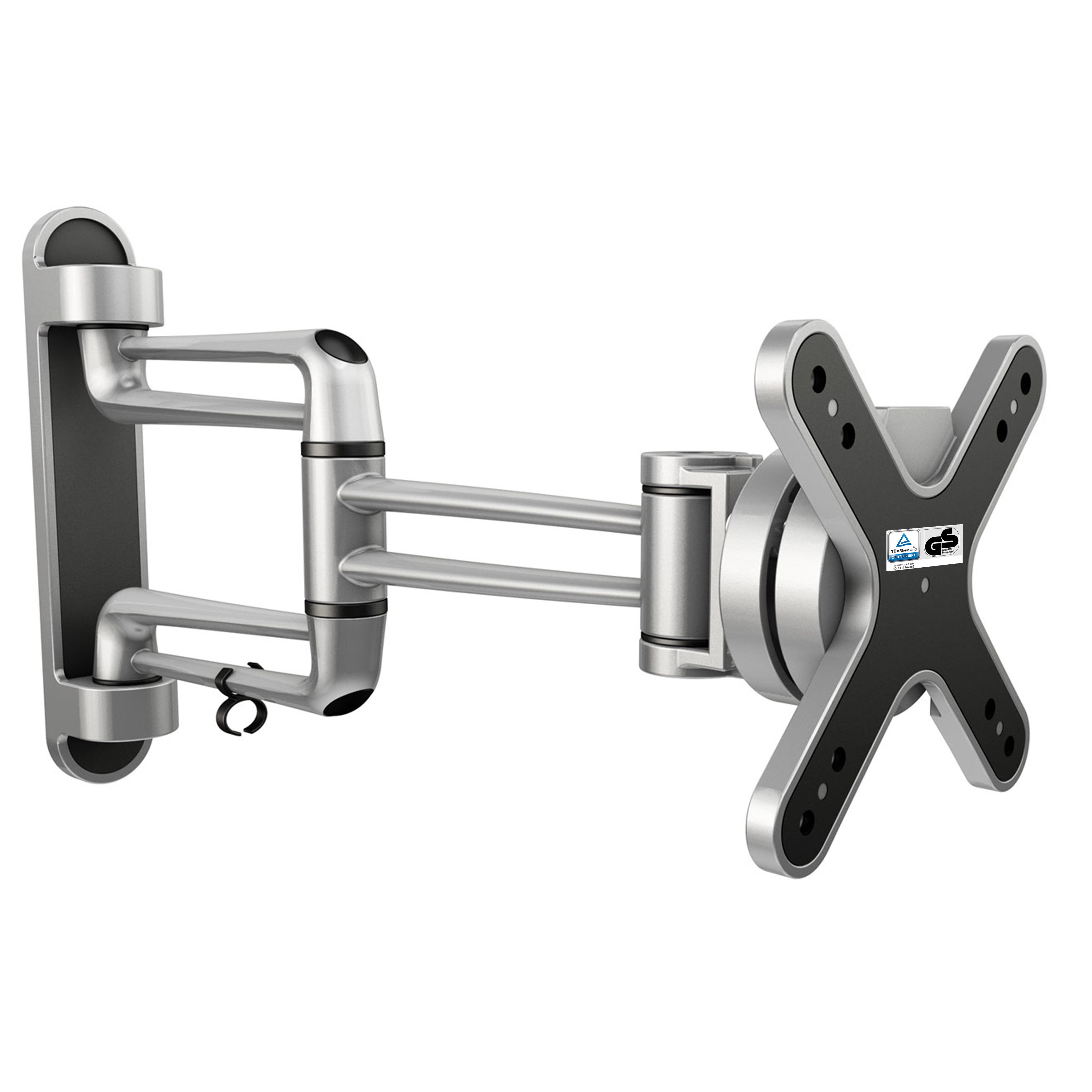 RICOO TV-Wandhalterung TV Monitor Wandhalterung 13"-29" bis 20 Kg artikulierend S2111, (bis 29 Zoll, VESA 75x75 und 100x100, 1-tlg., 20 Kg Aufnahme, 13" bis 29" (33-74 cm) Bildschirm Diagonale, bis 30° neigbar, bis 180°schwenkbar, ausziehbar Wand Halterung)