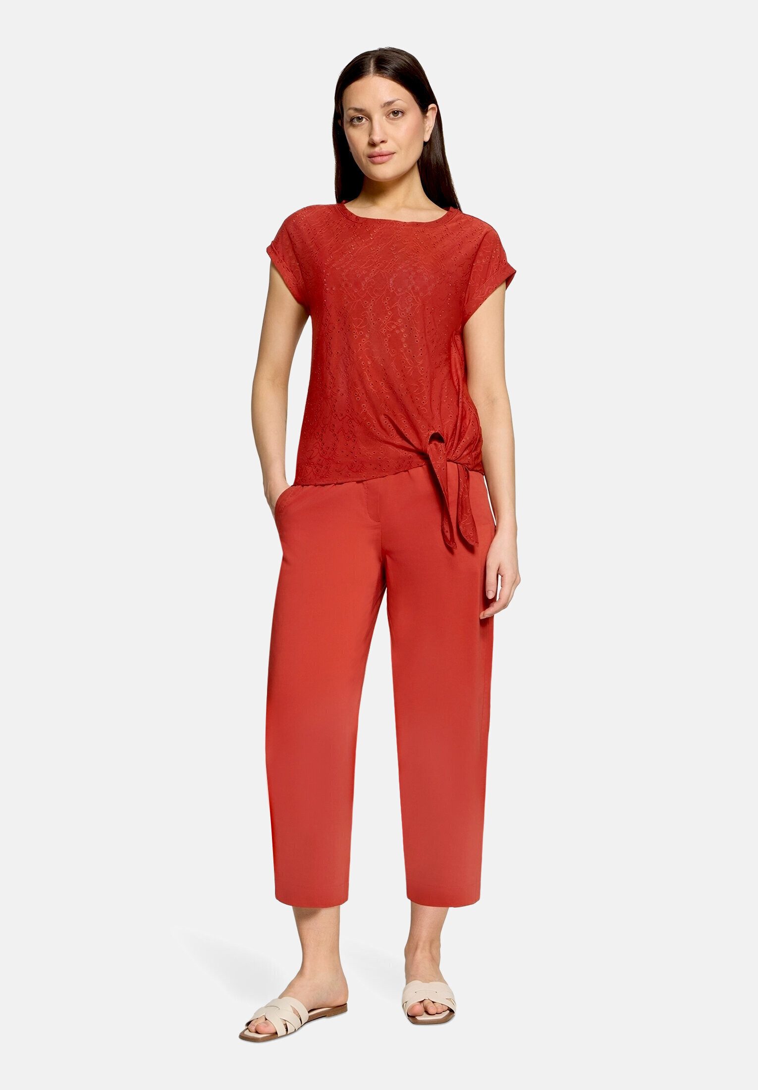 Betty&Co Kurzarmshirt Damen mit Struktur (1-tlg)