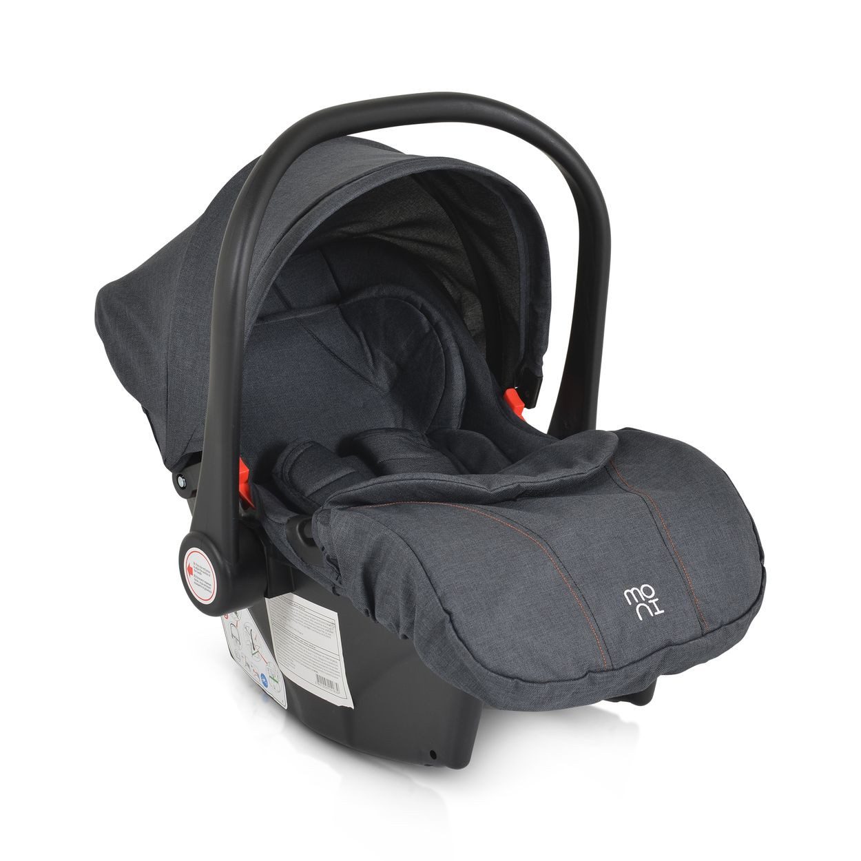 Moni Babyschale Babyschale Trio i-Size, ab: 0, bis: 1.25, (40 - 87cm) Adapter, Fußabdeckung, weiches Kissen