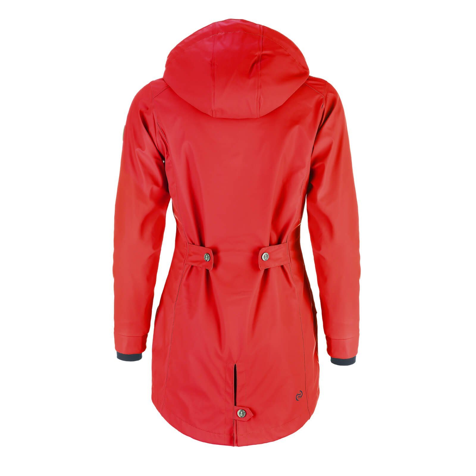 wind- verstellbarer Damen Regenjacke mit Regenmantel rot Fashion & wasserdicht Kiel Kapuze Dry -