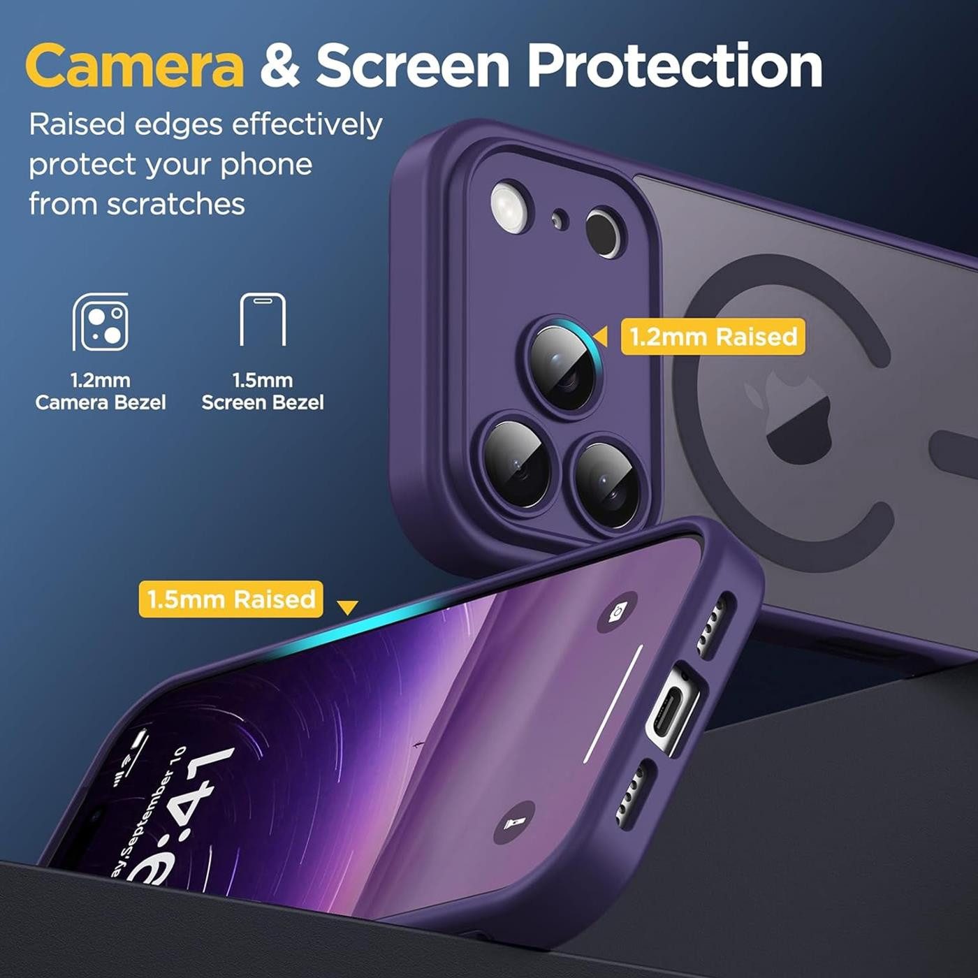 CoolGadget Handyhülle Magnet-Hülle für iPhone 17 Pro Max Schutzhülle magnetisch 6,9 Zoll, Hülle Matt Stoßfest kompatibel mit Magsafe Zubehör Kameraschutz Case
