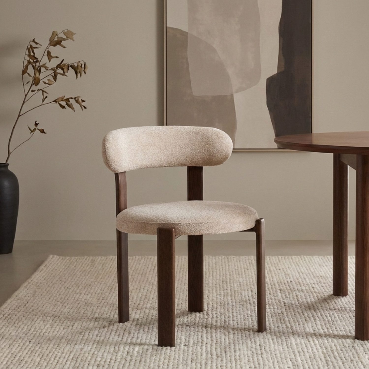 alesvelt Esszimmerstuhl BROOKE mit Rückenlehne und gepolsterte Sitzfläche (2er/4er/6er- Set), 52x50,5x76,5H CM