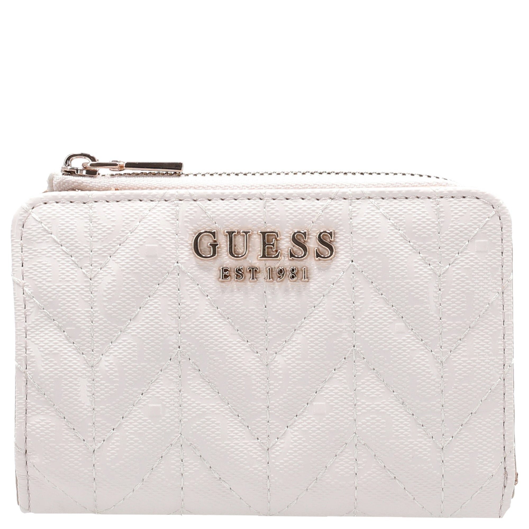 Guess Geldbörse Stacey SLG Zip - Geldbörse 2cc 12 cm (off white)