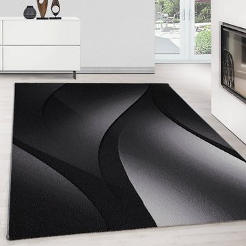 Teppich Ombre Design, Teppium, Rechteckig, Höhe: 6 mm, Modern Kurzflor Teppich Wohnzimmer Abstrakt Wellen Design Pflegeleicht