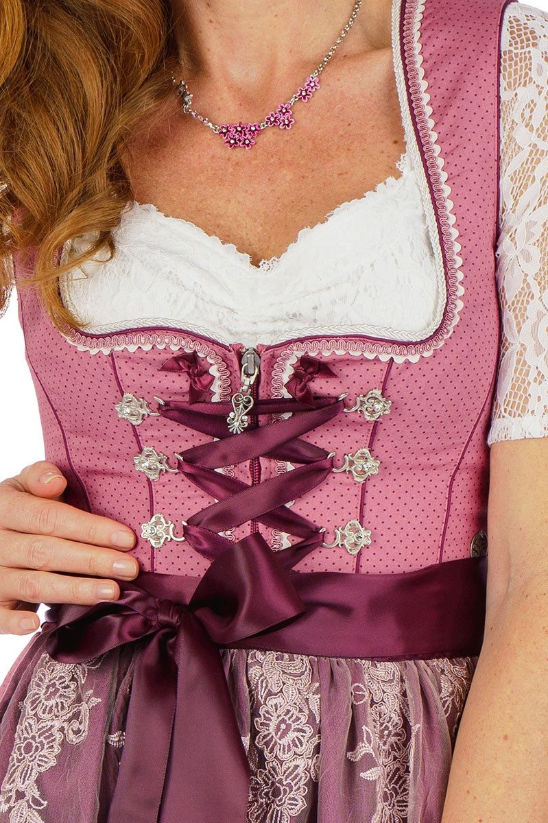 MarJo Dirndl Midi Dirndl 2tlg. - LIA - beerenrosa/brombeer/rosé günstig online kaufen