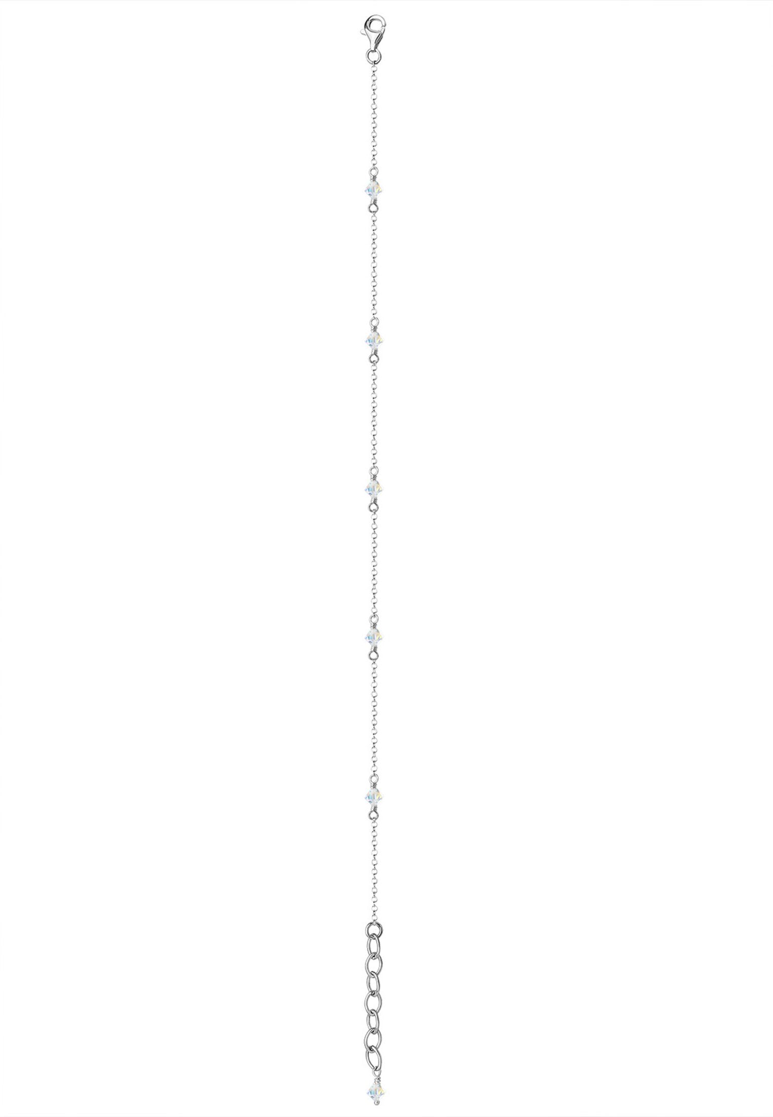 Elli Fußkette Sommer 925 Silber, mit Kristallen von Swarovski®
