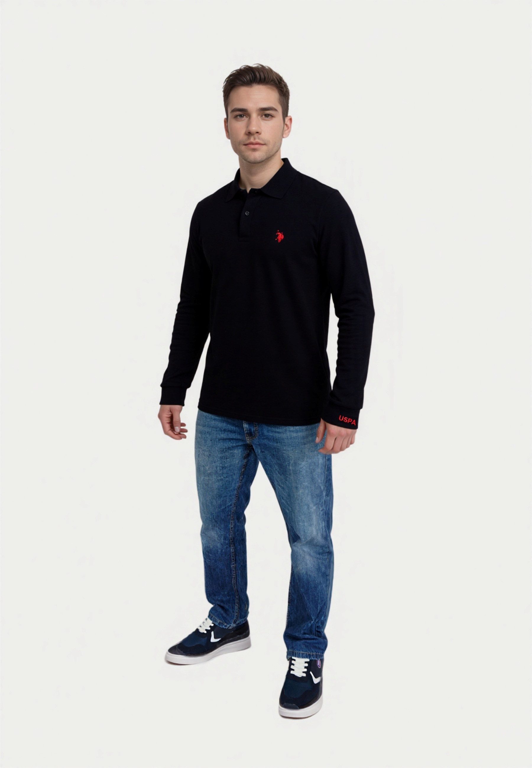 U.S. Polo Assn. Longsleeve Longsleeve Poloshirt (1-tlg) günstig online kaufen