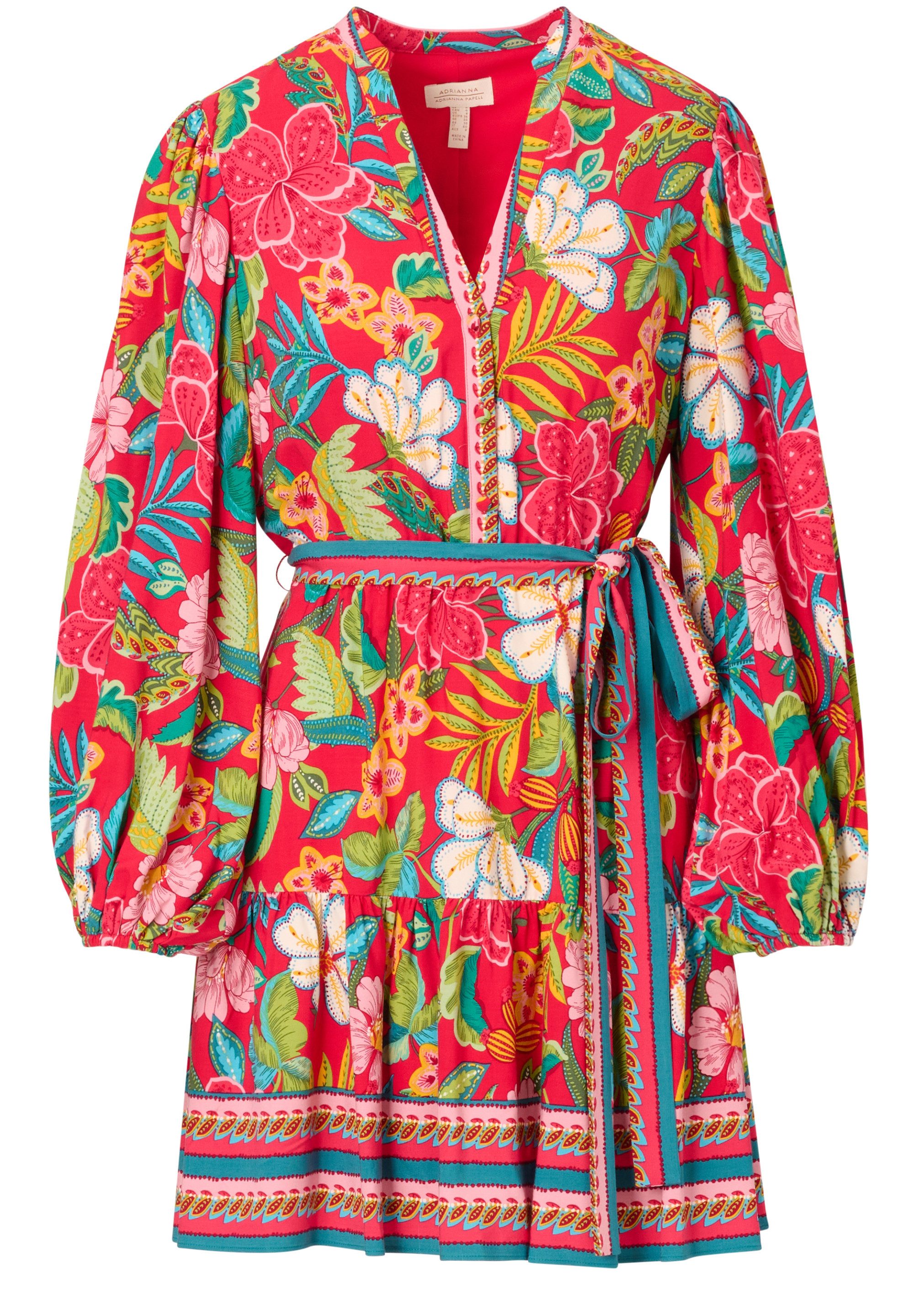 Adrianna Papell Sommerkleid Printed Short Dress Sommerkleid mit tropischem günstig online kaufen