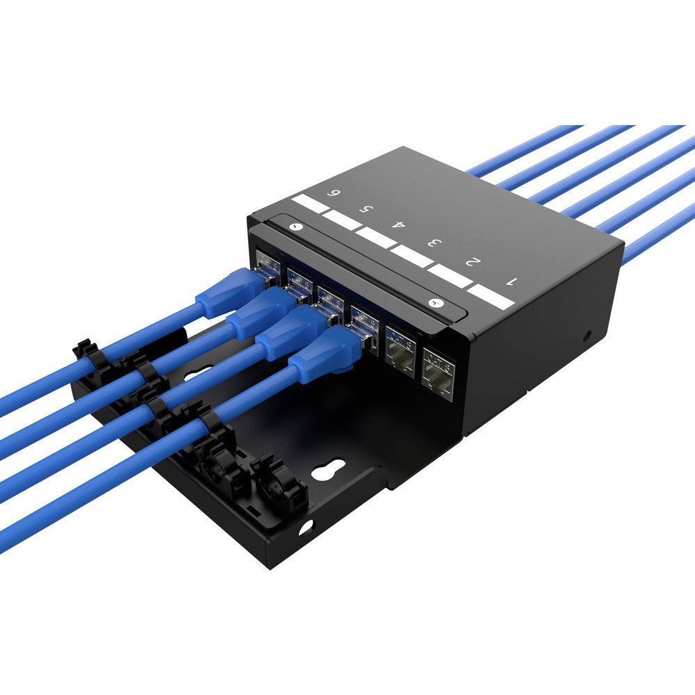 Digitus Digitus DN-93708-6 RJ45-Modulträger Keystone Unbestückt 1 St. Netzwerk-Adapter