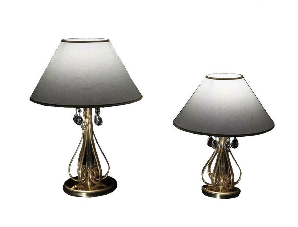 JVmoebel Schreibtischlampe Lampe Leuchte Kristall Schreibtisch Tischlampe Elite Bohemia, Warmweiß, Made in Europa