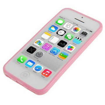 König Design Handyhülle Apple iPhone 5c, Apple iPhone 5c Handyhülle Backcover Rosa