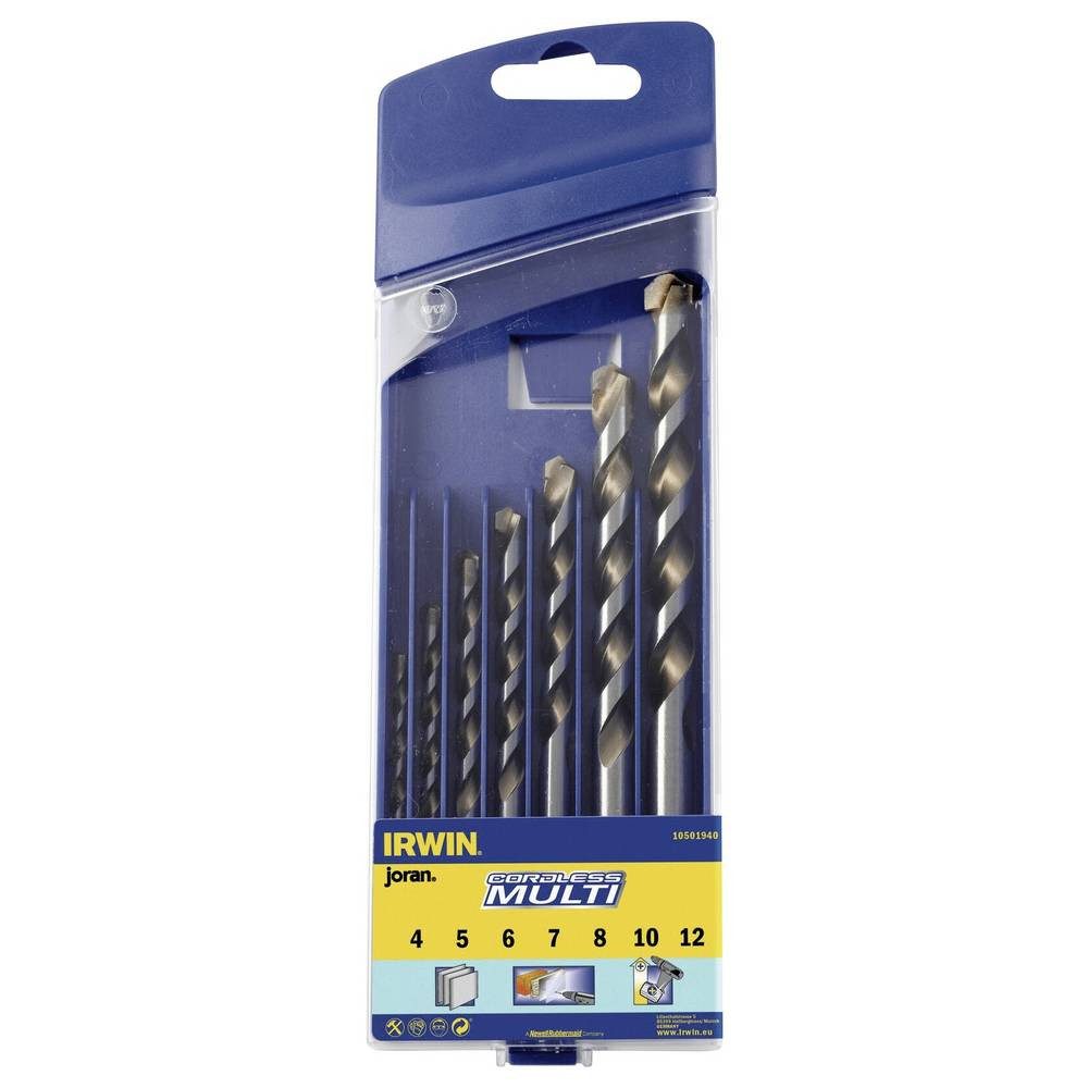 IRWIN Mehrzweckbohrer Mehrzweckbohrer-Set 7-tlg.: 4/5/6/7/8/10/12 mm 10501940