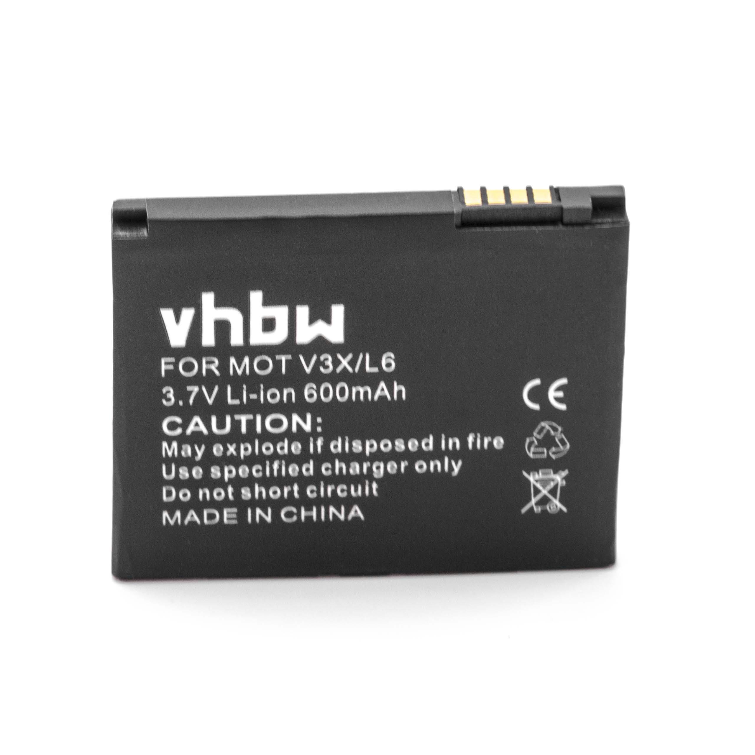 vhbw kompatibel mit Motorola Razr V3x Smartphone-Akku Li-Ion 600 mAh (3,7 V) | Akkus und PowerBanks