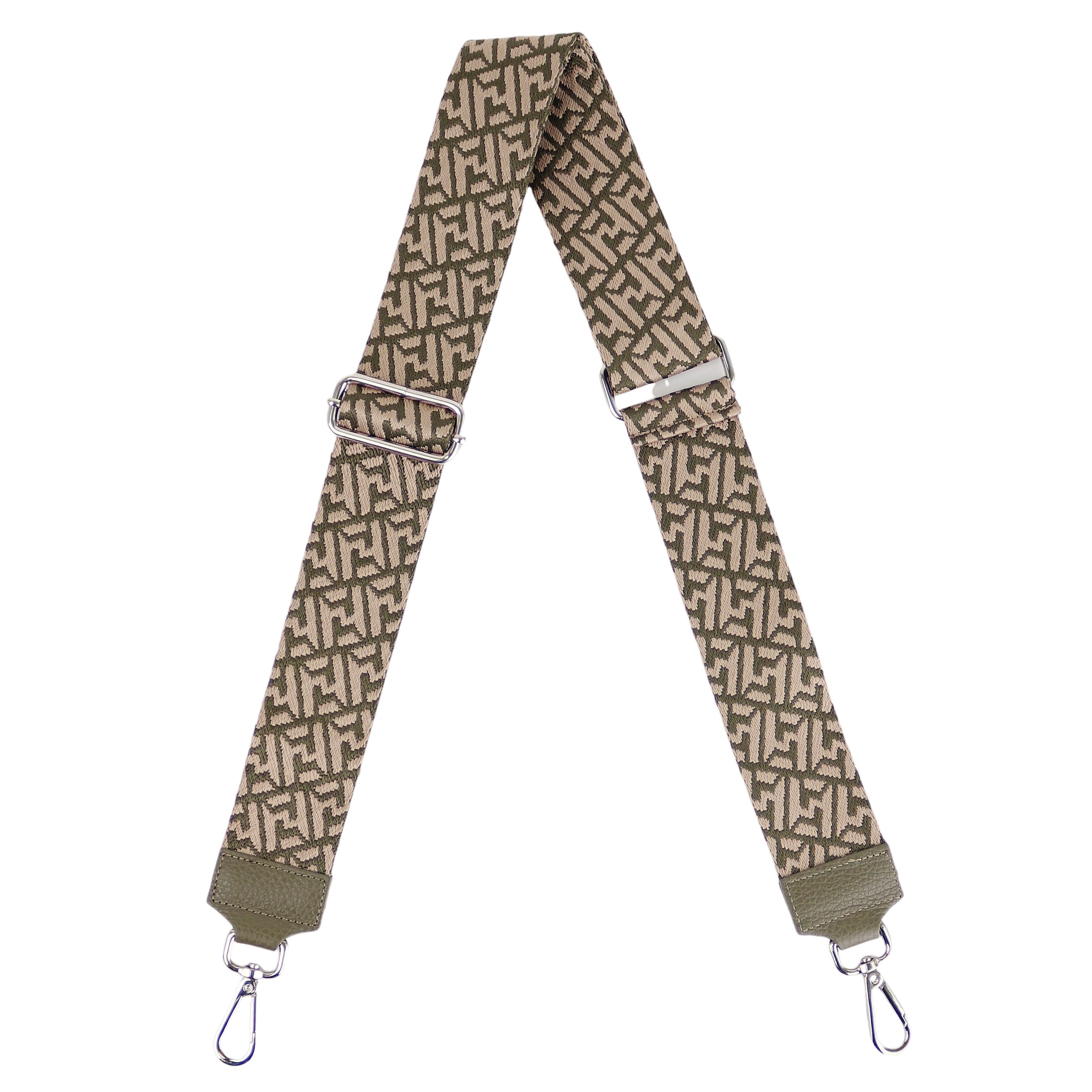 MIRROSI Schulterriemen Made in Italy aus Echtleder Schultergurt für Tasche zum Wechseln (Netzmuster, 1x Taschengurt) 5cm Breit Bohemian Style