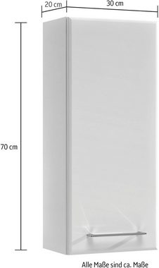 Saphir Badmöbel-Set Quickset 376 5-teilig, Waschbeckenunterschrank und LED-Spiegelschrank, (Set, 5-St), in Weiß Hochglanz, inkl. Türdämpfer, ohne Waschbecken, 9 Türen