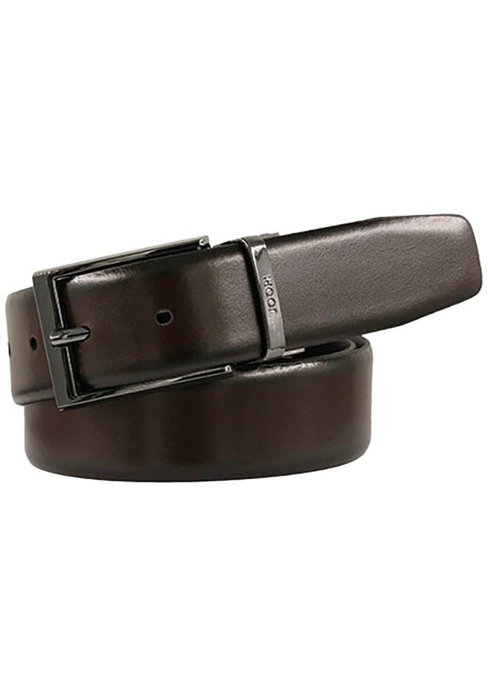 JOOP! Wendegürtel aus seidenglattem Rindsleder, zum wenden, zweifarbig, 3,5 cm breit