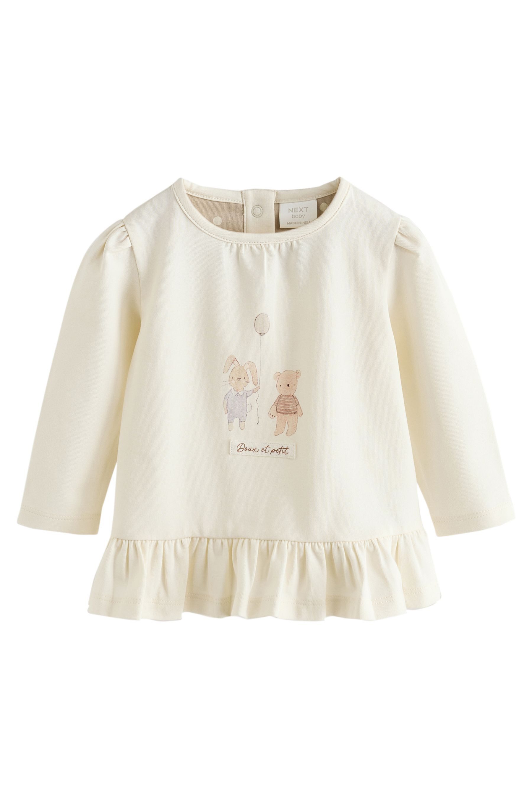 Next Langarmshirt & Leggings 2-teiliges Baby-Set mit Oberteil und Leggings (2-tlg) – Bild 3 von 5