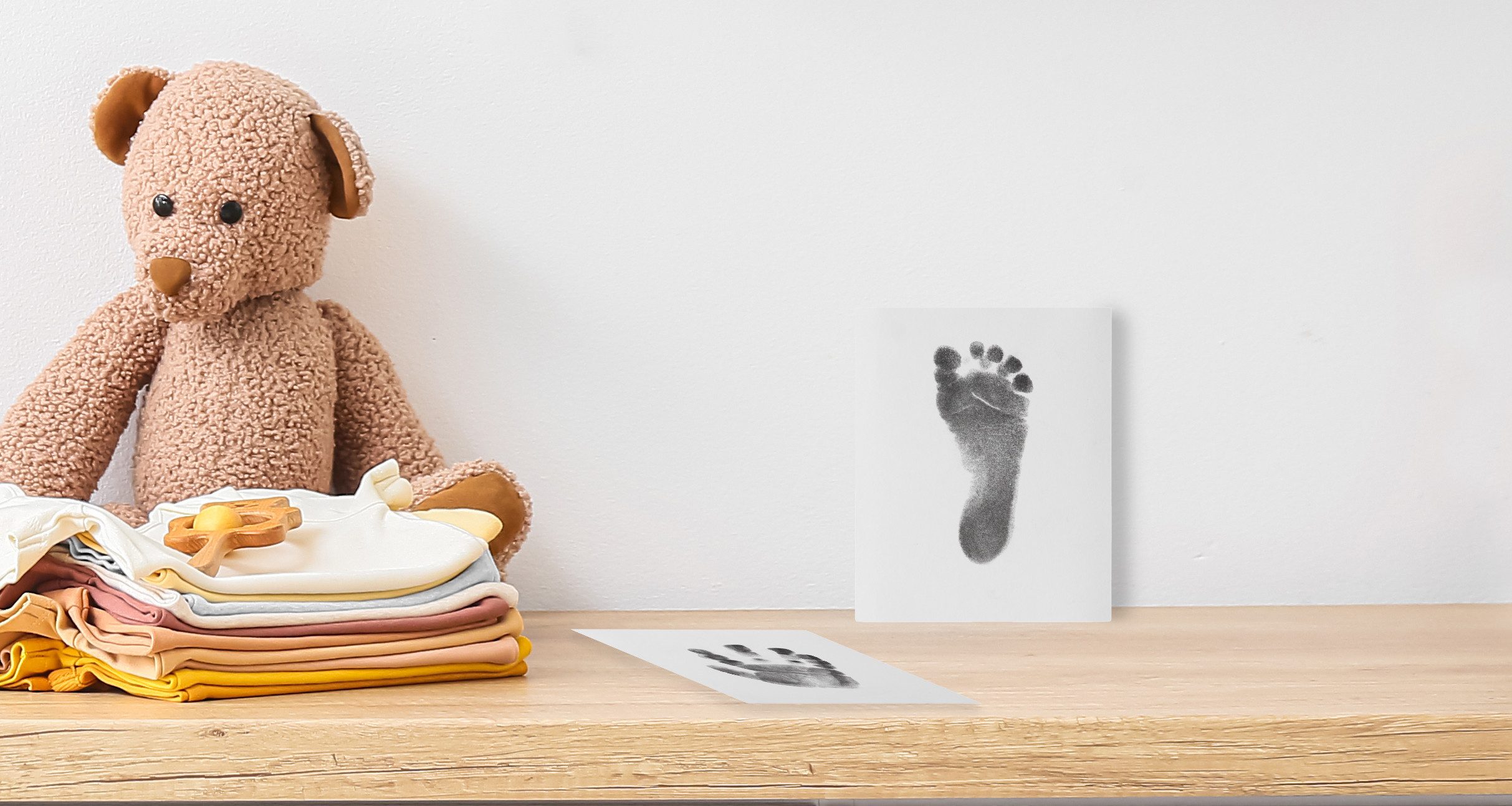 Happy Hands Handabdruck-Set Tintenfreies Baby Abdruckset für Hand- und Fußabdruck