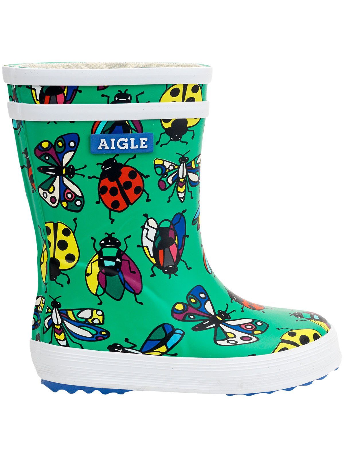 Aigle Baby-FlacTheme grün Insekten Gummistiefel