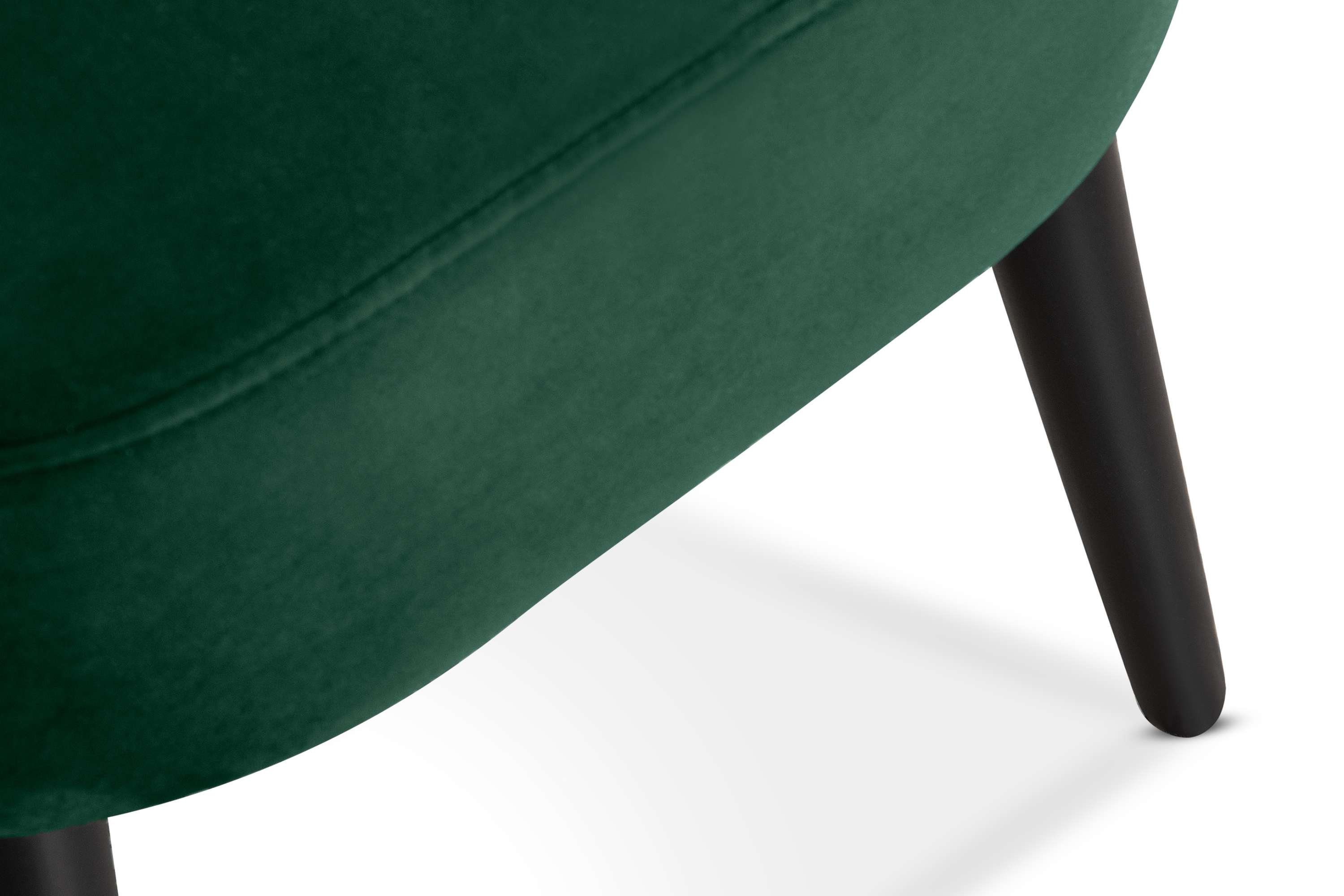 Sessel, dunkelgrün/schwarz Konsimo der | DUCO Rückenlehne, lackierten Ziernaht schwarz Beinen Buchenholz aus dunkelgrün an Cocktailsessel