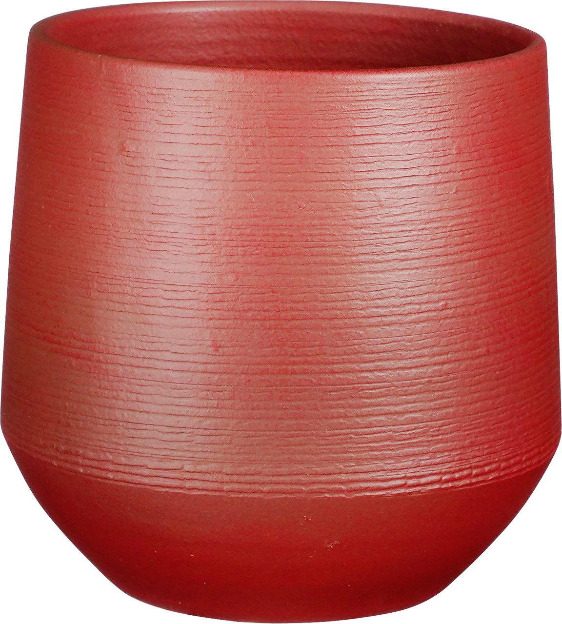 Mica Decorations Übertopf Mica Übertopf Evora dunkelrot Terracotta Ø 24 x 23