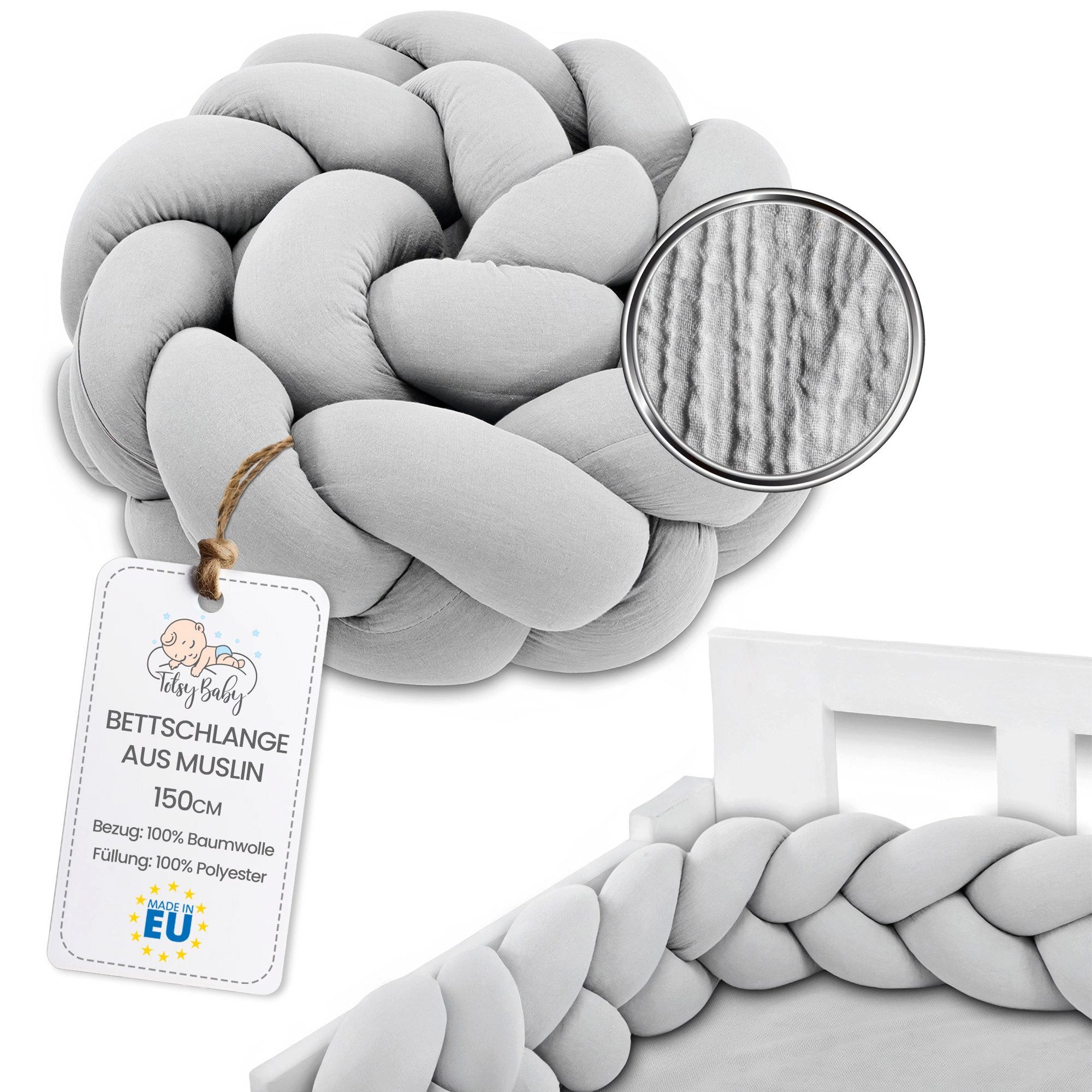 Totsy Baby Dekokissen Kuschelkissen Musselin 150 günstig online kaufen