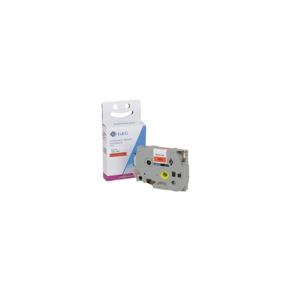 G & G Verlagsgesellschaft Druckerband G&G Schriftband kompatibel mit Brother TZe-441