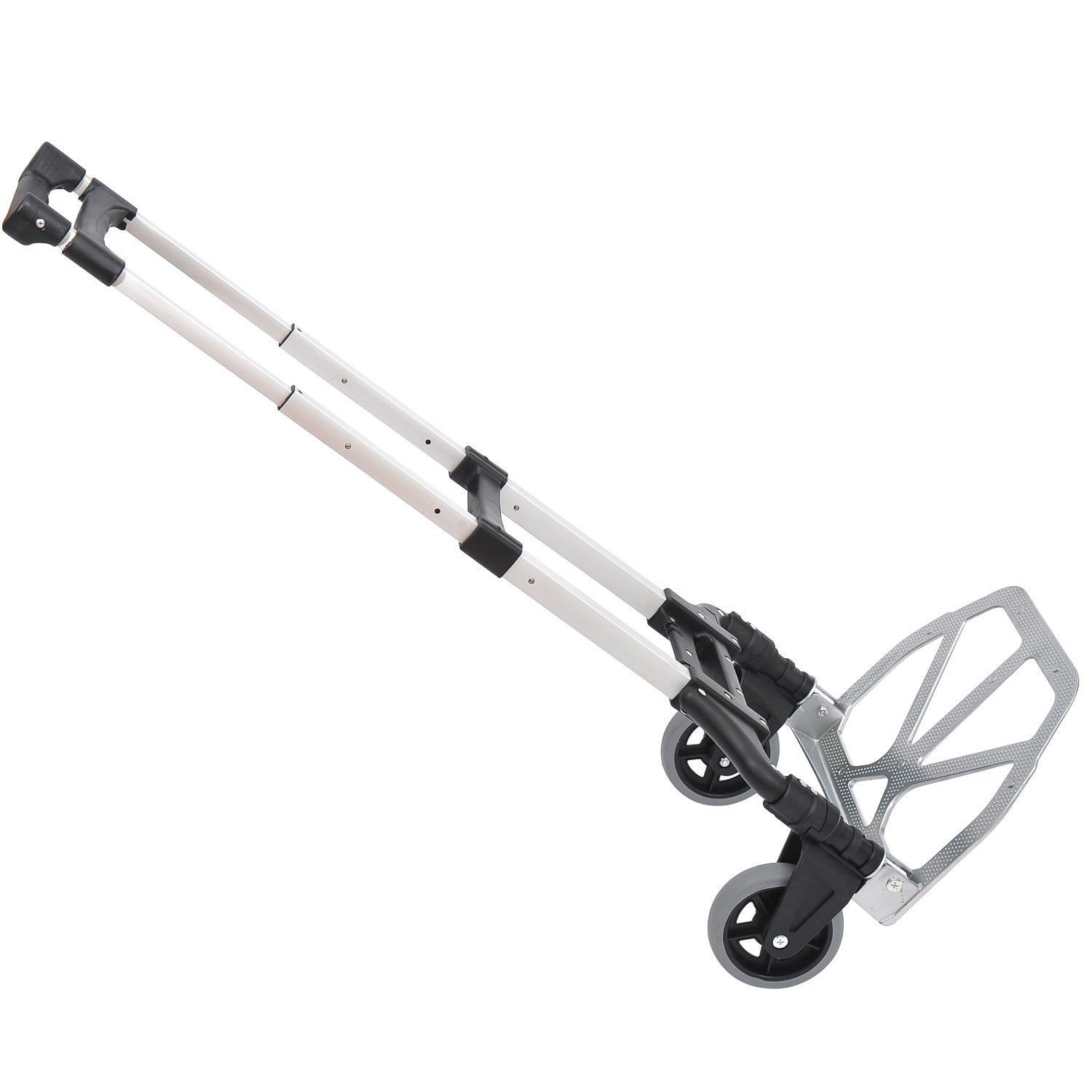 HOMCOM Sackkarre Handkarre Stapelkarre, (Transportkarre, 1-St., Transportkarre klappbar), Silber 41 x 38.5 x 100 cm