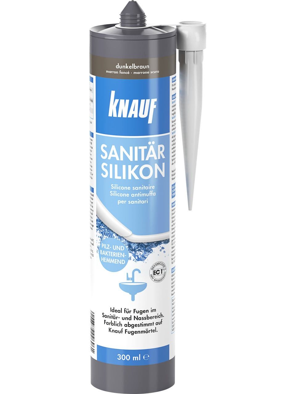 KNAUF Silikon Knauf Sanitär Silikon dunkelbraun 300 ml