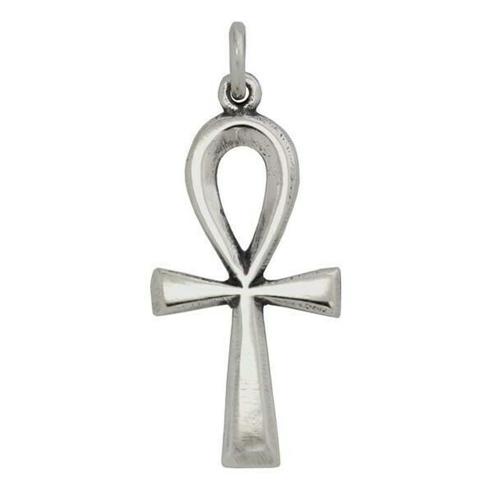 Kreuzanhänger Ankh Ägyptisches Kreuz Schmuck Anhänger Silber Ägyptisch Ankh 37x14mm