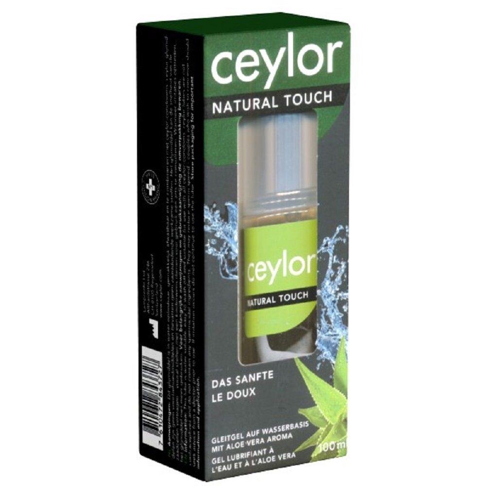 Ceylor Gleitgel Natural Touch (mit Aloe Vera Aroma), Flasche mit 100ml, 1-tlg., sanftes Gleitgel ohne tierische Inhaltsstoffe