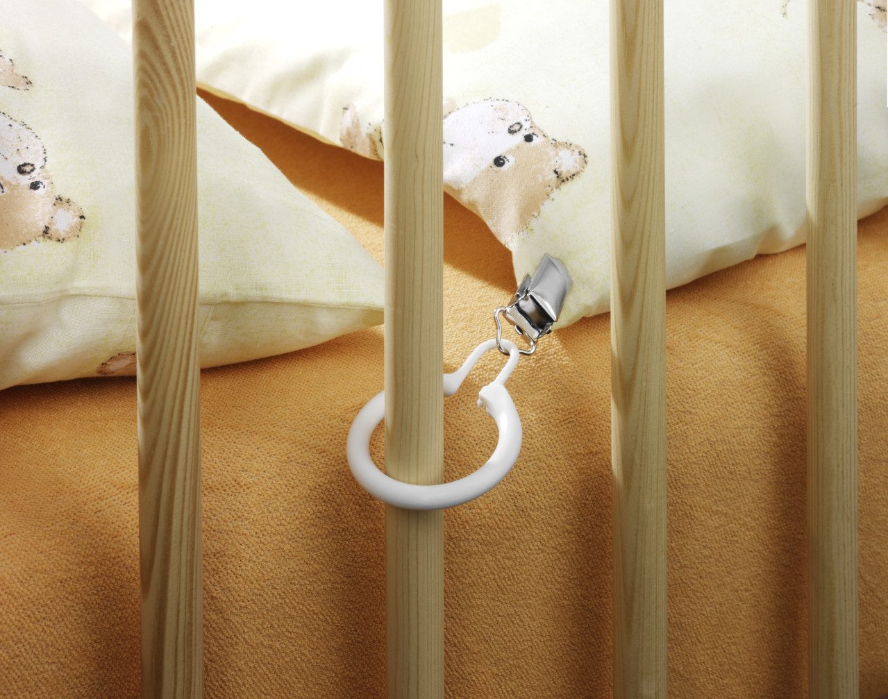 Reer Federbettdecke Reer Bettdeckenhalter weiß, 4 Stück günstig online kaufen