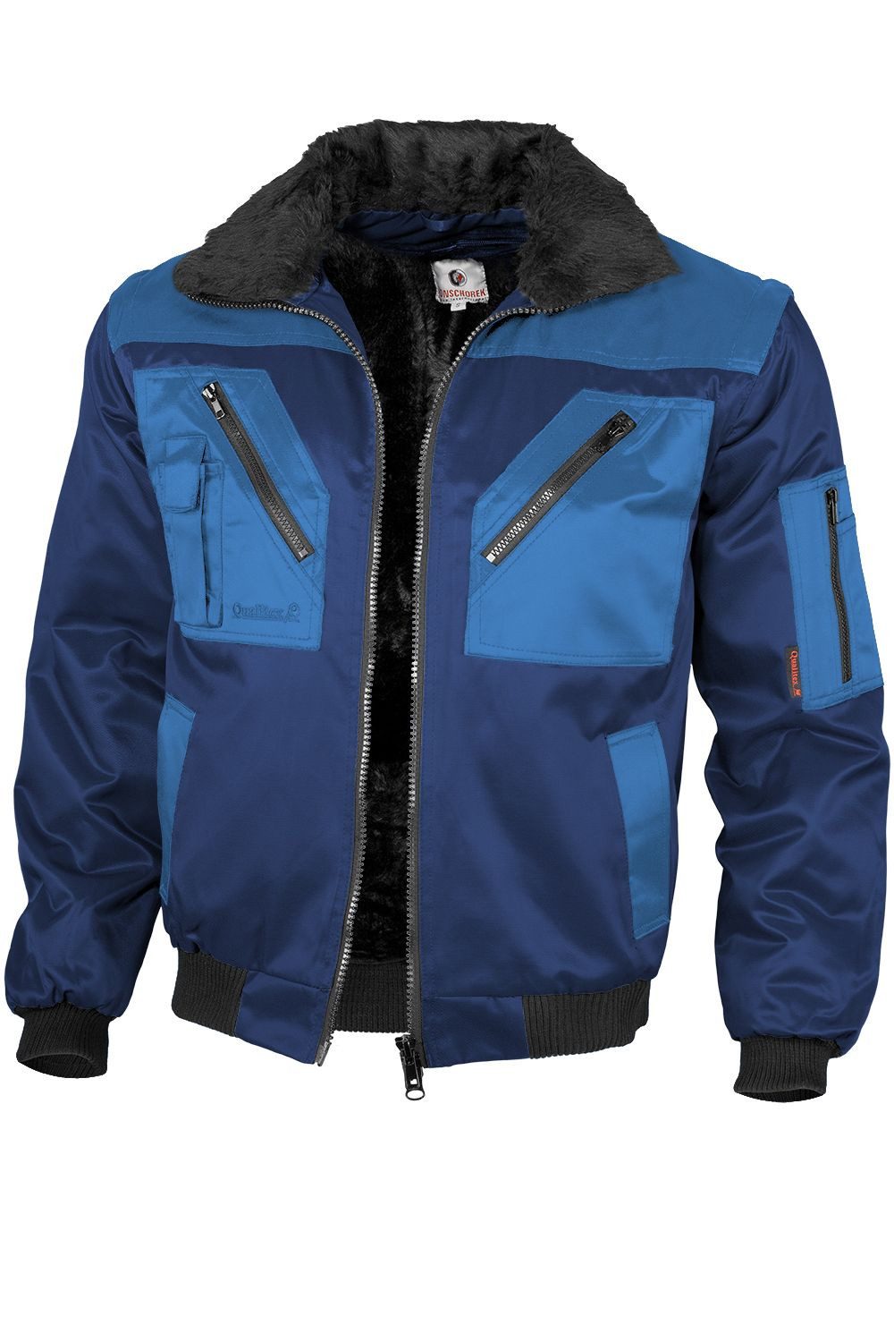 Qualitex Workwear Pilotenjacke modische 4-in-1 Arbeitsjacke günstig online kaufen