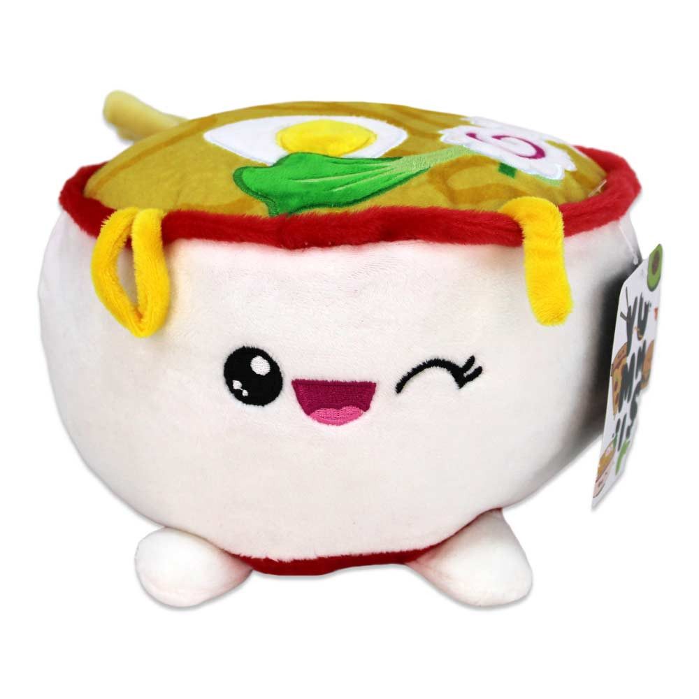 BEMIRO Burger Kuscheltier Mit Gesicht – Ca. 22 Cm, Aus Weichem Polyester, Gesticktes Lächeln