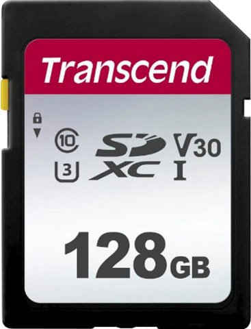 Transcend 300S SDXC 128GB Speicherkarte (128 GB, Class 10, 95 MB/s Lesegeschwindigkeit)