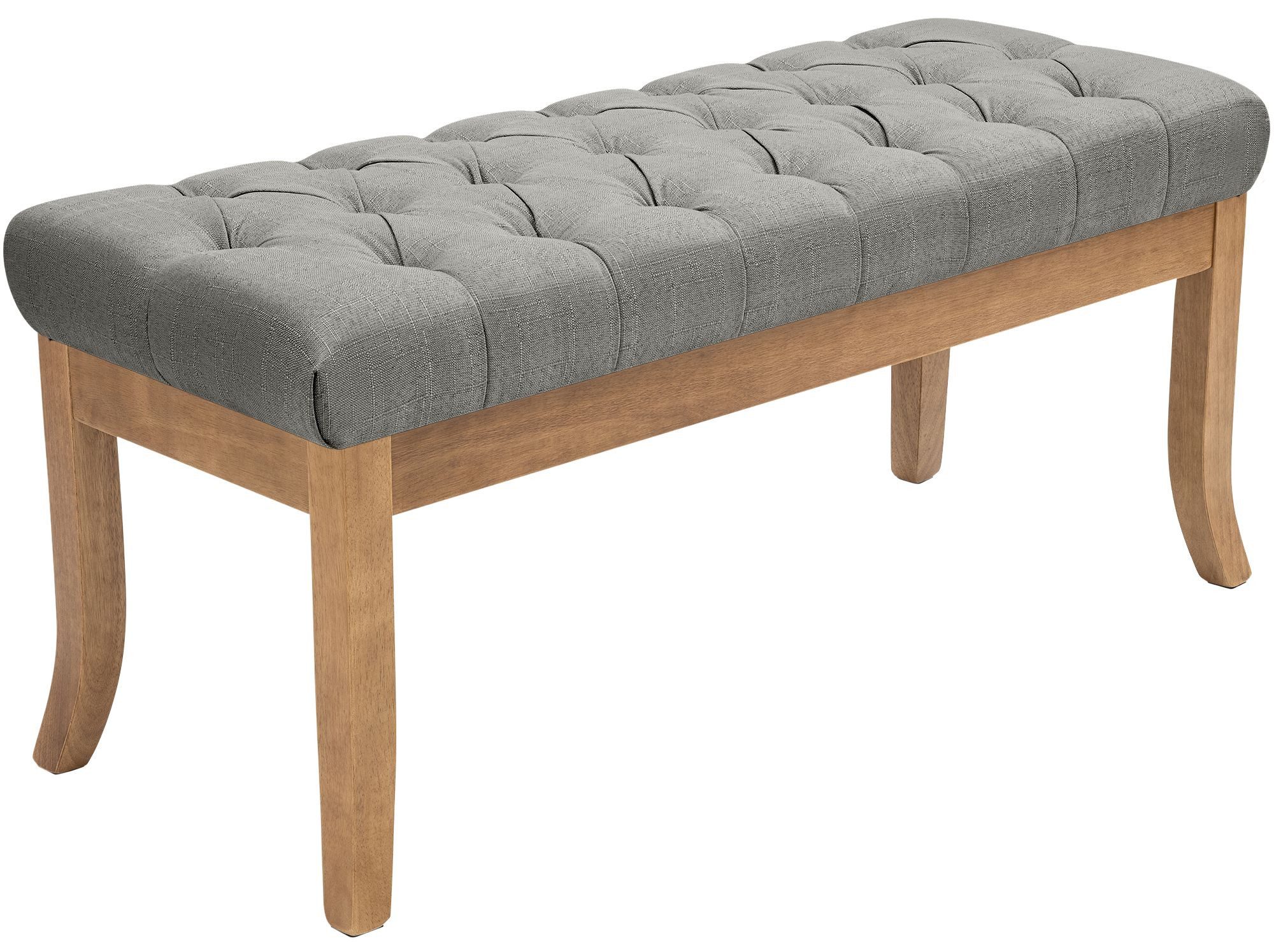 CLP Sitzbank Ramses Stoff antik-hell (1er), Stoff, helles Holzgestell, bodenschonend
